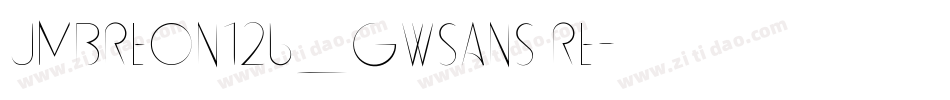 umbreon126_gwsans Re字体转换